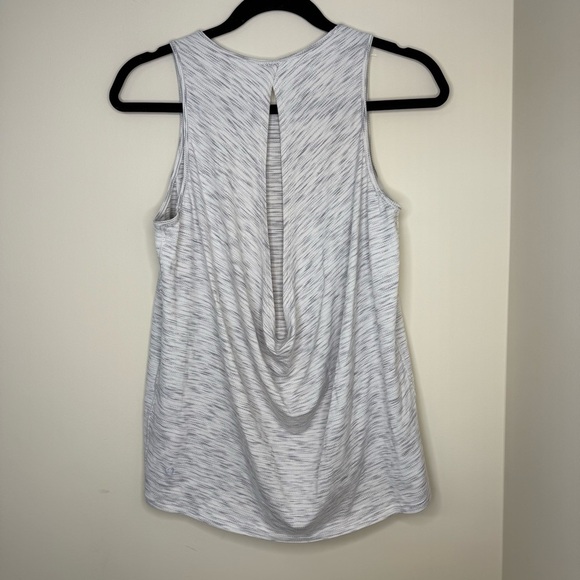 Lululemon Low Key Tank Silver Tiger Space Dye Open-Back Luxe Training Top Size 6 - Picture 5 of 8